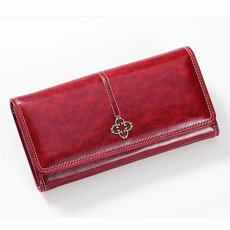 Women'S Leather Wallet Woman Luxury Long Wallets Fashion Women Purses Money Bags Handbags Womens Purse Cards Holder